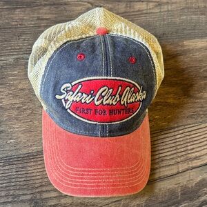 Safari Club Alaska Red and Blue Cap